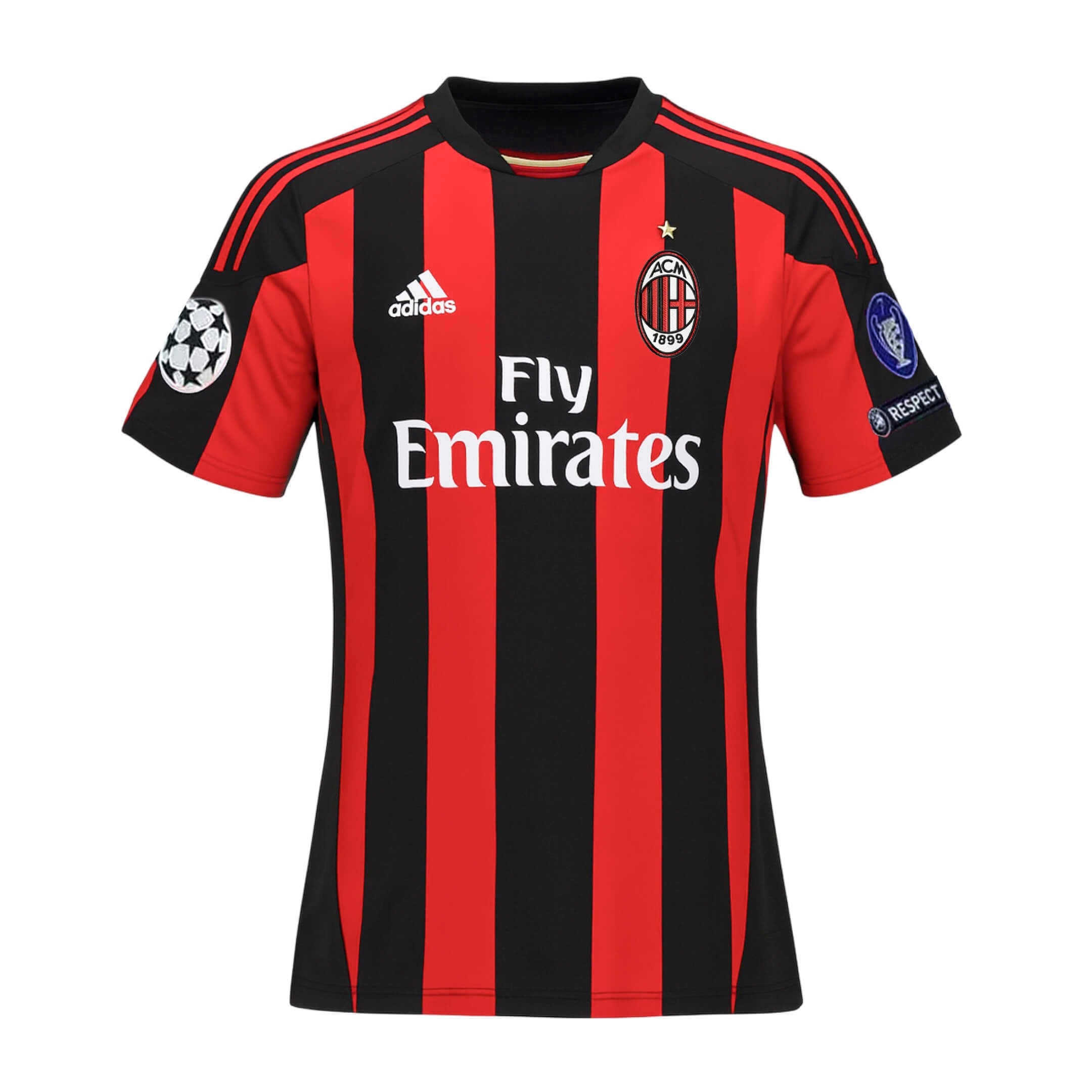 AC Milan 2009/10 Home Jersey (Adidas, Fly Emirates sponsor)