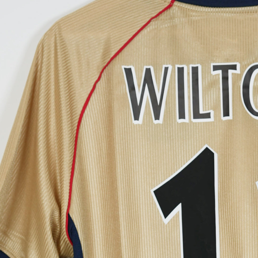 Arsenal 2001/02 Sega Gold Away Retro Football Shirt
